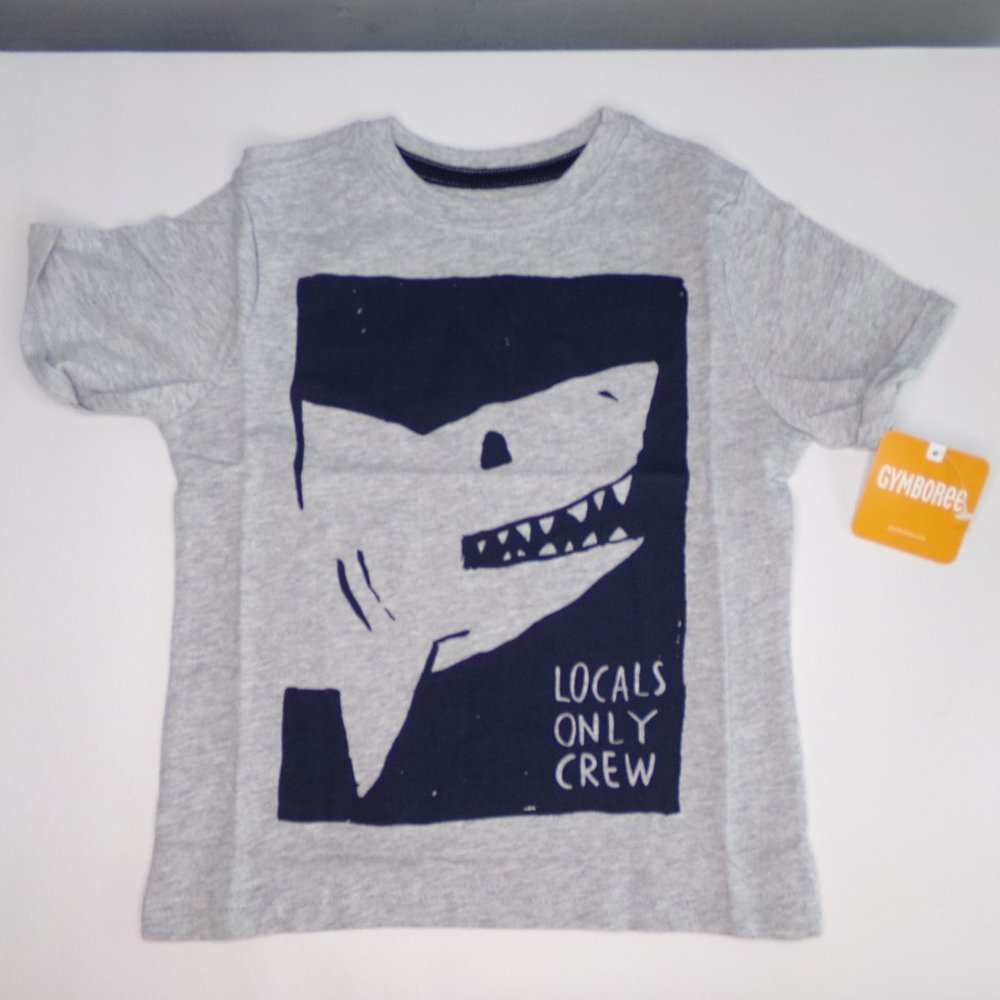 Gymboree Boy's "Locals Only Crew" Shark Tee Shirt